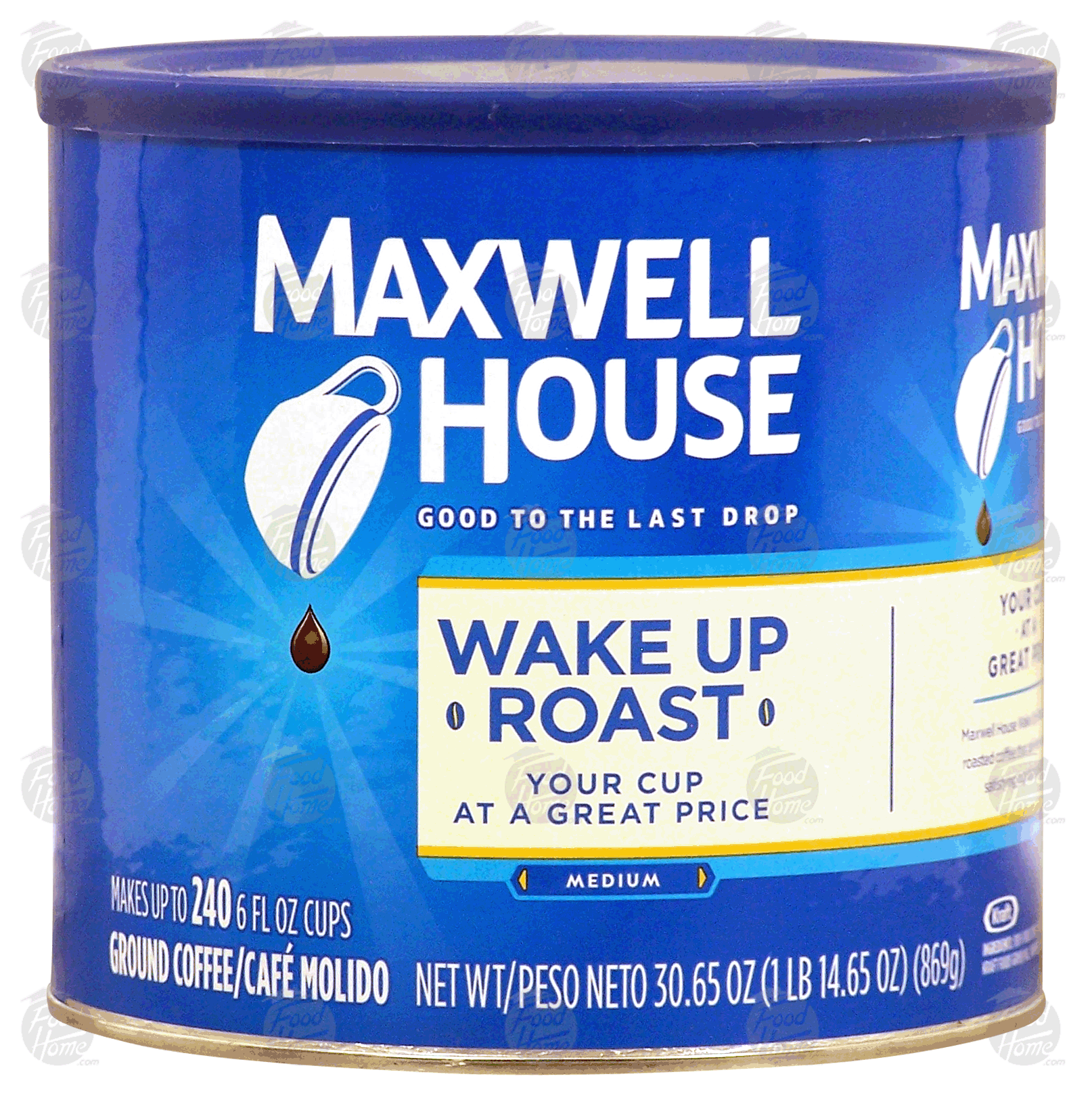 Maxwell House Wake Up Roast ground coffee, medium, makes up to 240- 6 fl oz cups Full-Size Picture